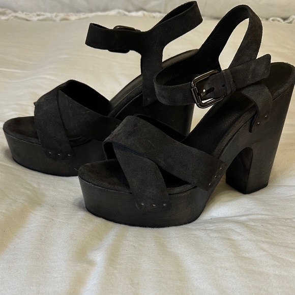 All Saints Rees Asphalt Women's Platform Sandal 9.5 - Picture 3 of 6